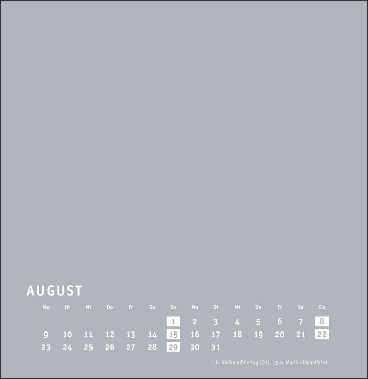 Produktbild: Premium-Bastelkalender silbergrau gro&szlig; 2027
