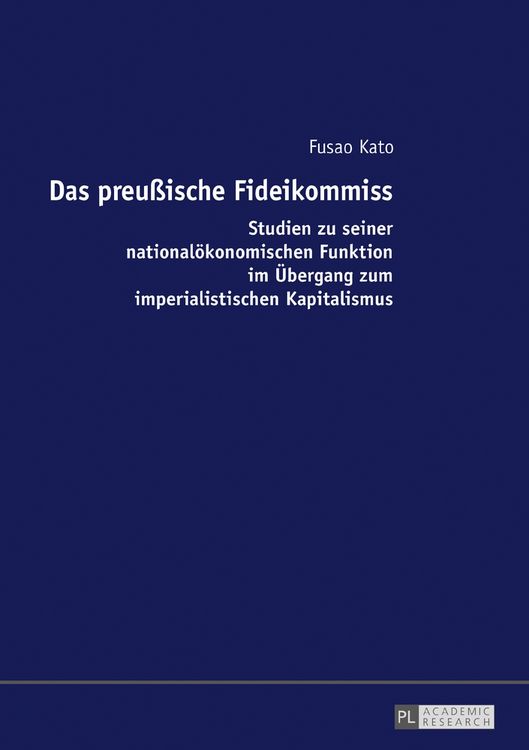 Produktbild: Das preu&szlig;ische Fideikommiss