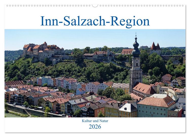 Produktbild: Inn-Salzach-Region - Kultur und Natur (Wandkalender 2026 DIN A2 quer), CALVENDO Monatskalender