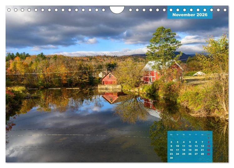 Produktbild: New England - Vielfalt einer Region (Wandkalender 2026 DIN A4 quer), CALVENDO Monatskalender