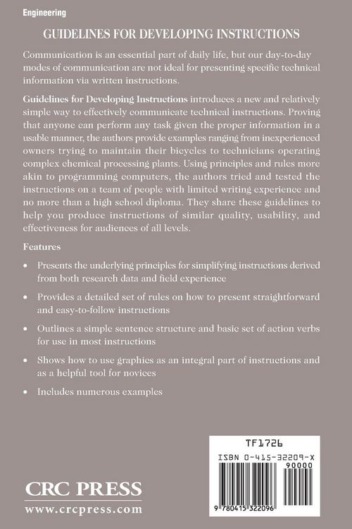 Produktbild: Guidelines for Developing Instructions