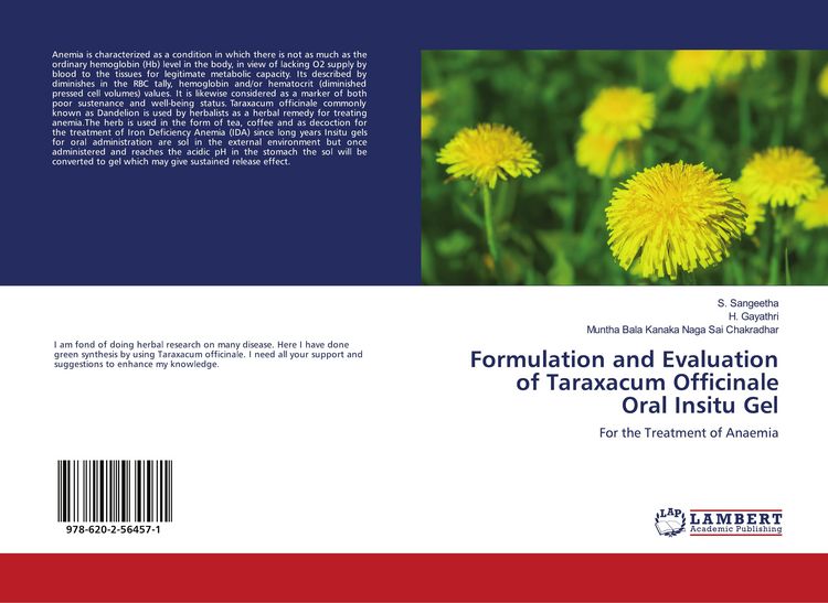 Produktbild: Formulation and Evaluation of Taraxacum Officinale Oral Insitu Gel