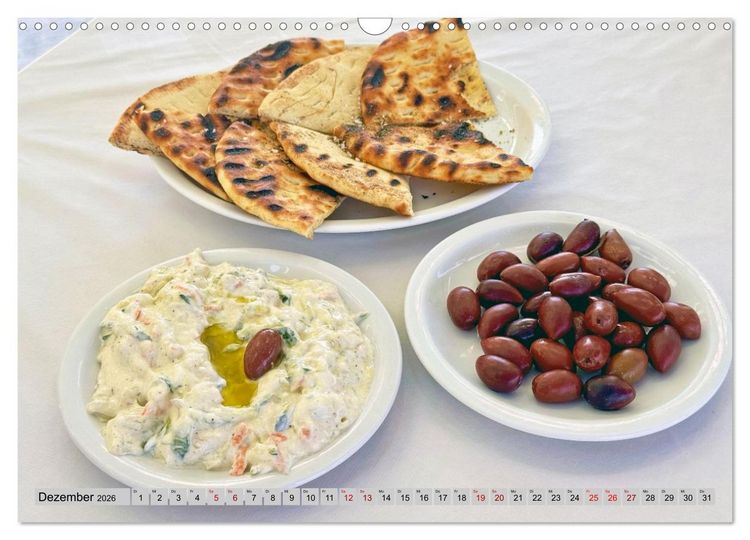 Produktbild: Griechisch Lecker (Wandkalender 2026 DIN A3 quer), CALVENDO Monatskalender