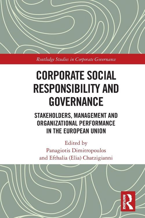 Produktbild: Corporate Social Responsibility and Governance