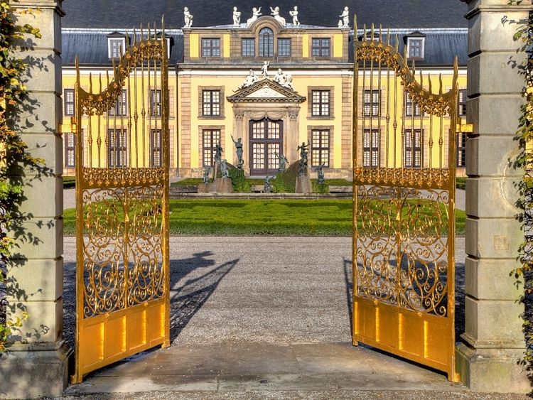 Produktbild: CALVENDO Puzzle Goldenes Tor | 1000 Teile Lege-Gr&ouml;&szlig;e 64x48cm Foto-Puzzle f&uuml;r gl&uuml;ckliche Stunden