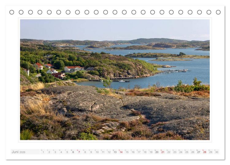 Produktbild: Bohusl&auml;n Fj&auml;llbacka - Hamburgsund - Grebbestad 2026 (Tischkalender 2026 DIN A5 quer), CALVENDO Monatskalender