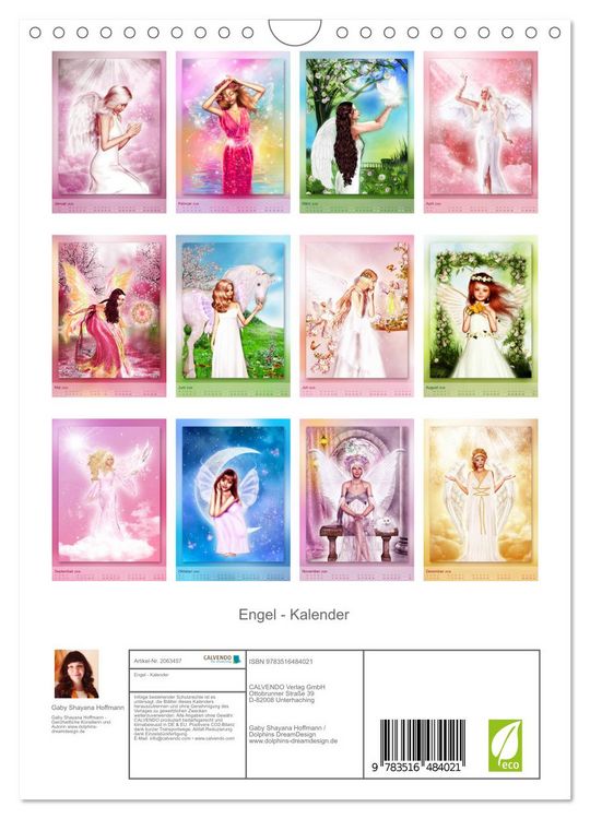 Produktbild: Engel - Kalender (Wandkalender 2026 DIN A4 hoch), CALVENDO Monatskalender