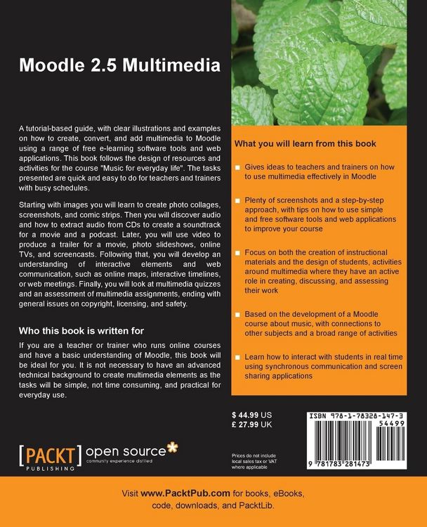 Produktbild: Moodle 2.5 Multimedia