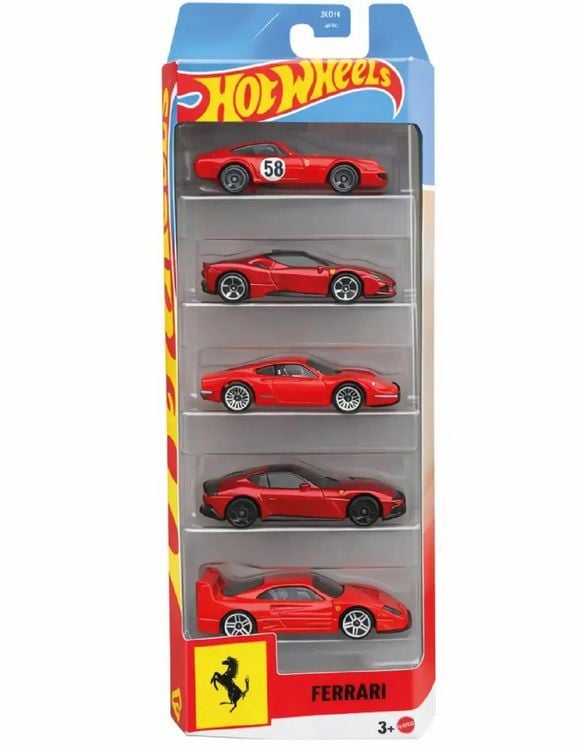 Produktbild: Hot Wheels Ferrari 5er-Pack