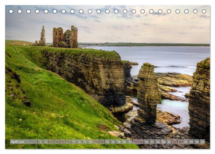 Produktbild: Schottlands NC 500, der Roadtrip durch die wilden Highlands. (Tischkalender 2026 DIN A5 quer), CALVENDO Monatskalender