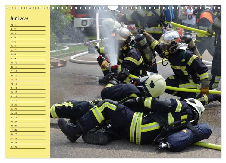 Produktbild: Die Feuerwehr. U.S. Firefighter im Einsatz (Wandkalender 2026 DIN A3 quer), CALVENDO Monatskalender