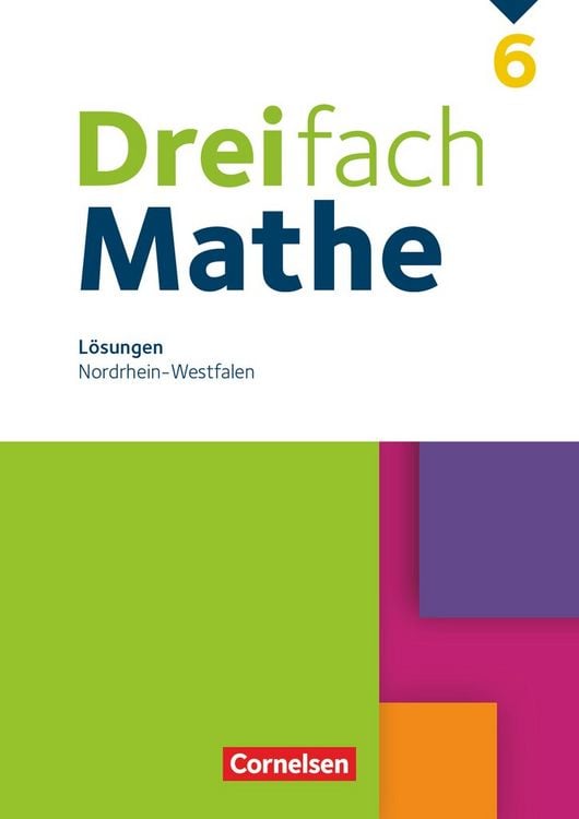 Produktbild: Dreifach Mathe 6. Schuljahr - Nordrhein-Westfalen - L&ouml;sungen zum Sch&uuml;lerbuch