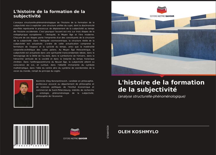 Produktbild: L'histoire de la formation de la subjectivit&eacute;