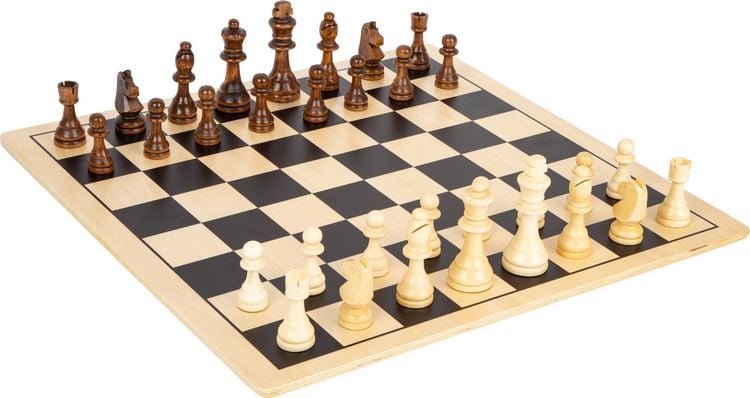 Bild vom Artikel Small foot 11784 - Schach und Dame XL, Brettspiel, Holz vom Autor 