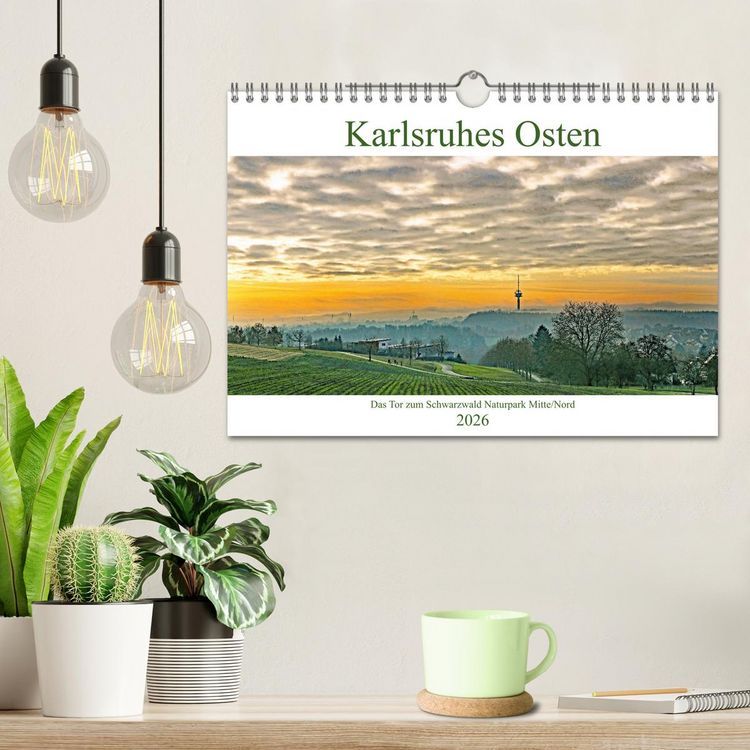 Produktbild: Karlsruhes Osten (Wandkalender 2026 DIN A4 quer), CALVENDO Monatskalender