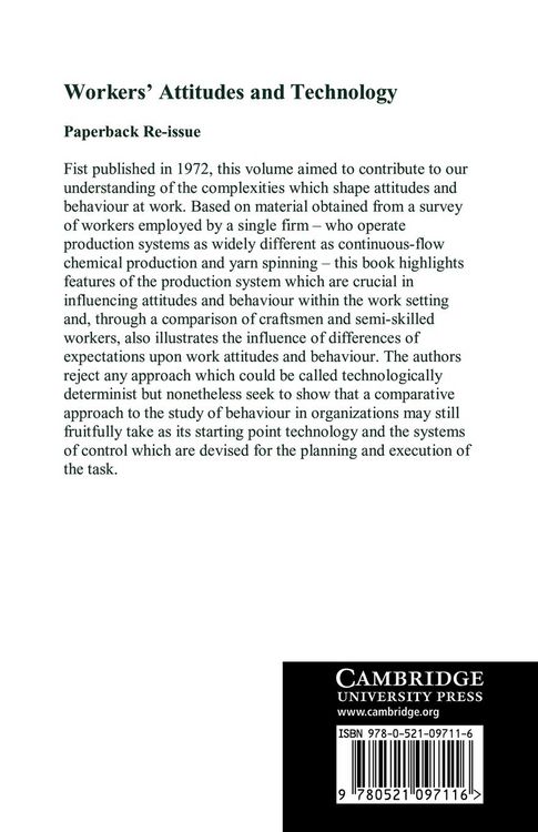 Produktbild: Workers' Attitudes and Technology