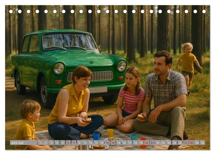 Produktbild: Alltagsgeschichten mit Trabant (Tischkalender 2026 DIN A5 quer), CALVENDO Monatskalender