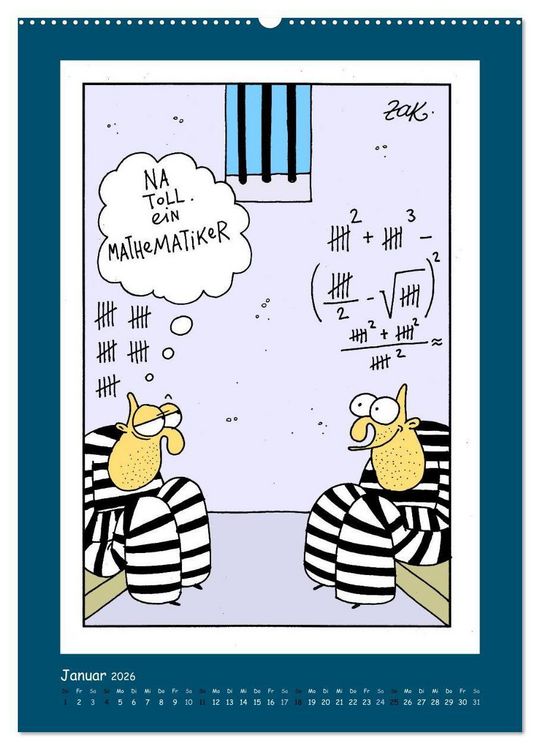 Produktbild: Na Toll! Comics von Martin Zak (hochwertiger Premium Wandkalender 2026 DIN A2 hoch), Kunstdruck in Hochglanz