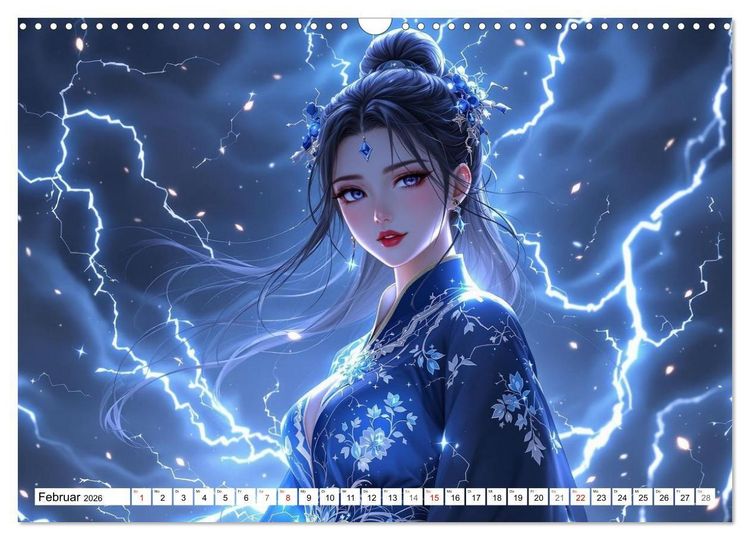 Produktbild: Fantasie Asia-Girls (Wandkalender 2026 DIN A3 quer), CALVENDO Monatskalender