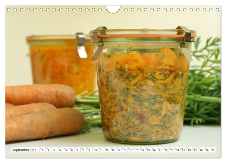 Produktbild: Fermentiertes Gem&uuml;se (Wandkalender 2027 DIN A4 quer), CALVENDO Monatskalender