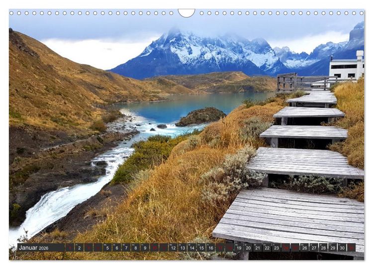 Produktbild: Patagonien - Parques Torres del Paine und Los Glaciares (Wandkalender 2026 DIN A3 quer), CALVENDO Monatskalender