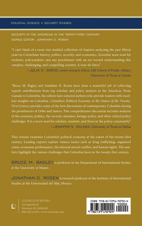 Produktbild: Colombia's Political Economy at the Outset of the Twenty-Fir