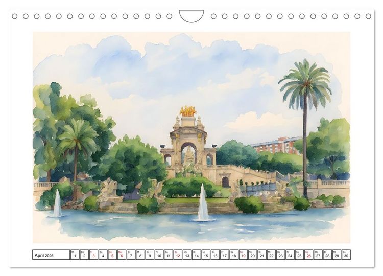 Produktbild: Urlaubsparadies Spanien (Wandkalender 2026 DIN A4 quer), CALVENDO Monatskalender