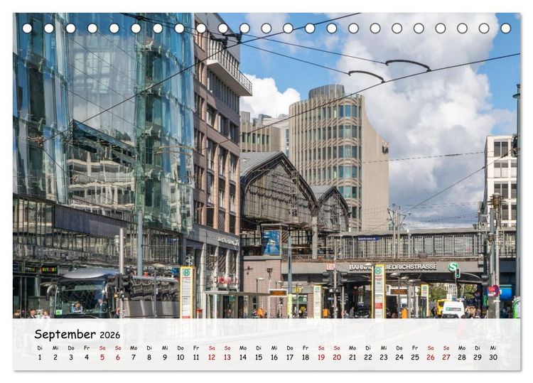 Produktbild: Berlin - Zwischen Alexanderplatz und Brandenburger Tor (Tischkalender 2026 DIN A5 quer), CALVENDO Monatskalender