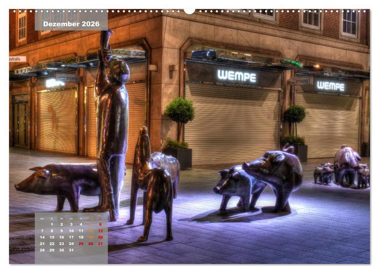 Produktbild: Die Freie Hansestadt Bremen (hochwertiger Premium Wandkalender 2026 DIN A2 quer), Kunstdruck in Hochglanz