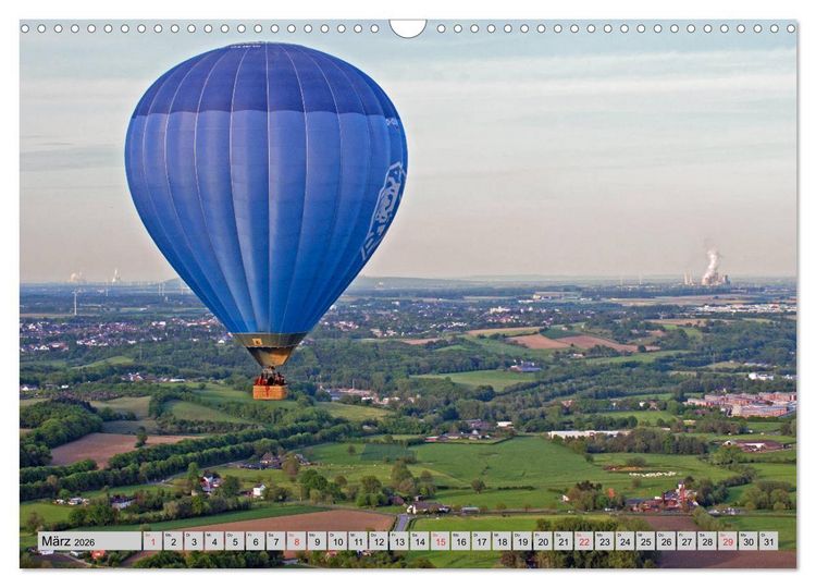 Produktbild: Aachen aus der Luft - Eine Fahrt mit dem Hei&szlig;luftballon (Wandkalender 2026 DIN A3 quer), CALVENDO Monatskalender