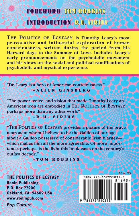 Produktbild: The Politics of Ecstasy