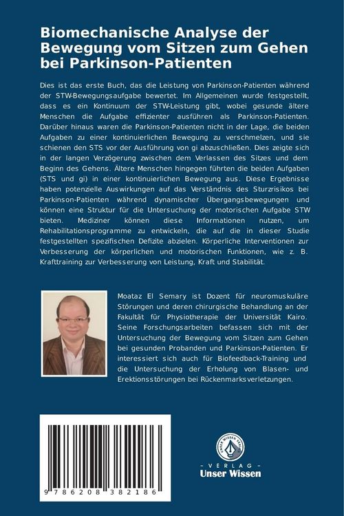Produktbild: Biomechanische Analyse der Bewegung vom Sitzen zum Gehen bei Parkinson-Patienten
