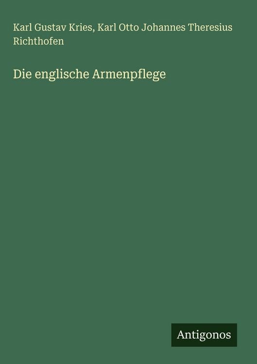 Produktbild: Die englische Armenpflege