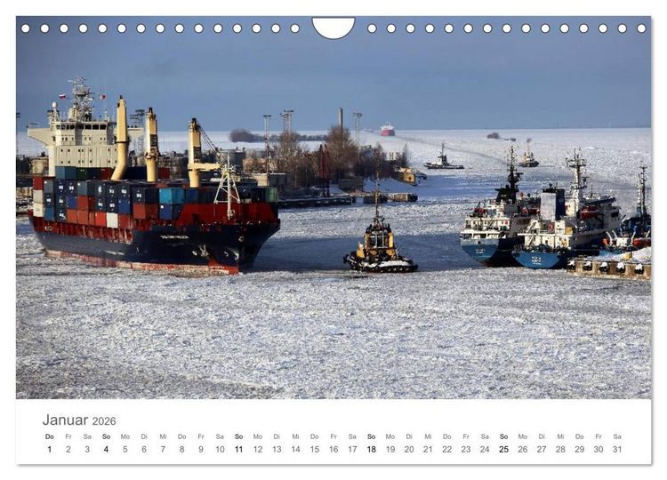 Produktbild: Faszination Schifffahrt &ndash; An Bord um die Welt (Wandkalender 2026 DIN A4 quer), CALVENDO Monatskalender