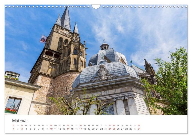 Produktbild: Aachener Dom - Weltkulturdenkmal (Wandkalender 2026 DIN A3 quer), CALVENDO Monatskalender