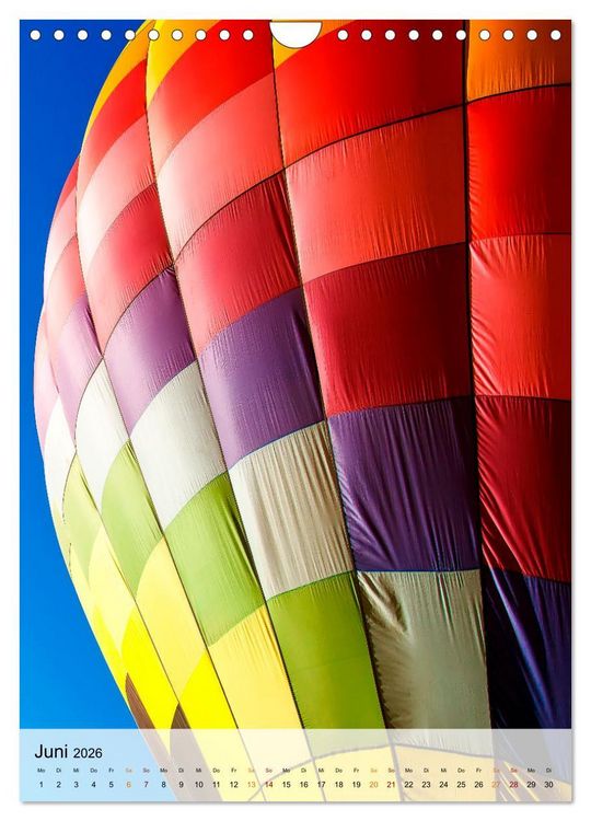 Produktbild: Ballon fahren - mein Traum (Wandkalender 2026 DIN A4 hoch), CALVENDO Monatskalender