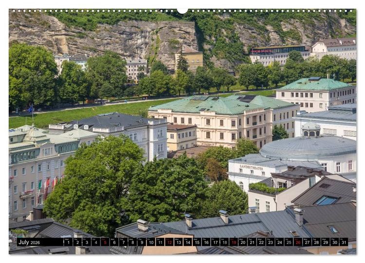 Produktbild: SALZBURG Lovely Old Town (High Quality Premium Wall Calendar 2026 DIN A2 landscape),CALVENDO 12 Month Wall Calendar