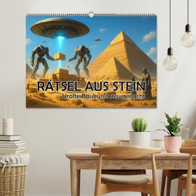 Produktbild: R&auml;tsel aus Stein - Uralte Baukunst neu gedacht (Wandkalender 2026 DIN A2 quer), CALVENDO Monatskalender