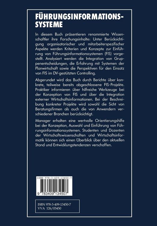 Produktbild: F&uuml;hrungsinformationssysteme