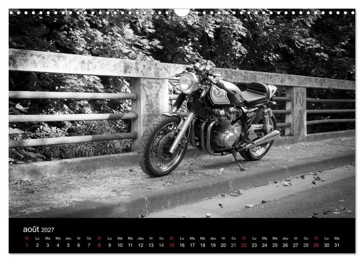 Produktbild: Une moto de caract&egrave;re (Calendrier mural 2027 DIN A3 vertical), CALVENDO calendrier mensuel