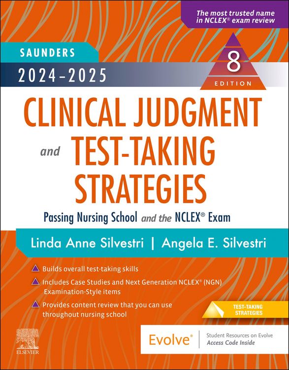 Produktbild: 2024-2025 Saunders Clinical Judgment and Test-Taking Strategies - E-Book