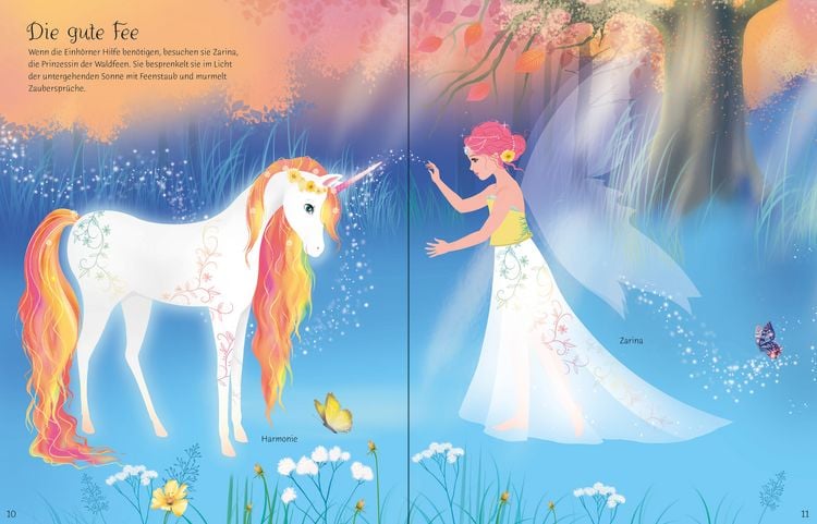 Produktbild: Mein gro&szlig;es Anziehpuppen-Stickerbuch: Regenbogen-Einh&ouml;rner und K&ouml;nigreich der Feen