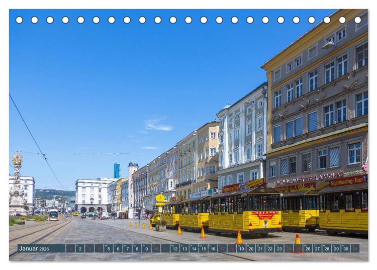 Produktbild: Facettenreiches Linz (Tischkalender 2026 DIN A5 quer), CALVENDO Monatskalender