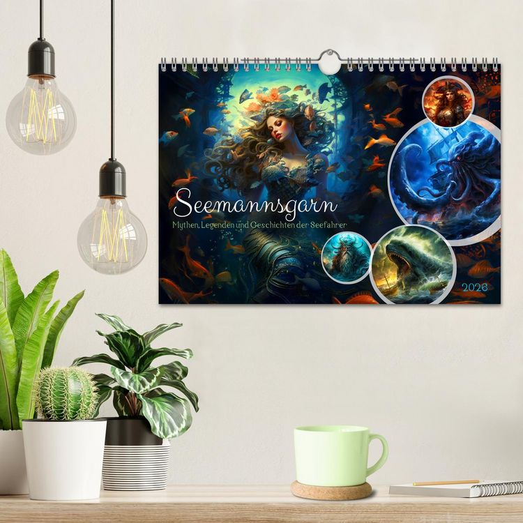 Produktbild: Seemannsgarn - Mythen, Legenden und Geschichten der Seefahrer (Wandkalender 2026 DIN A4 quer), CALVENDO Monatskalender