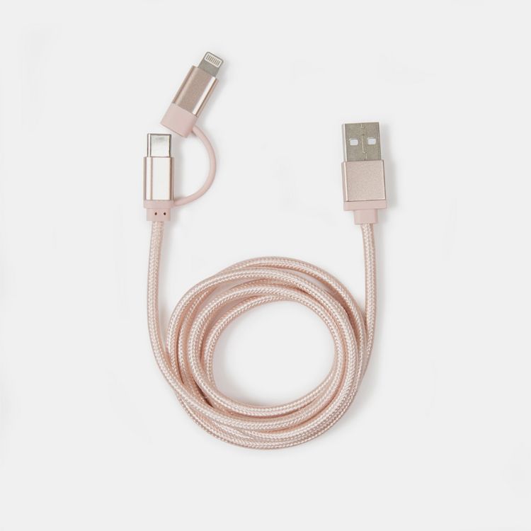 Produktbild: Rose Gold 2-in-1 Braided Cable