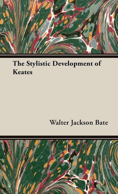 Produktbild: The Stylistic Development of Keates