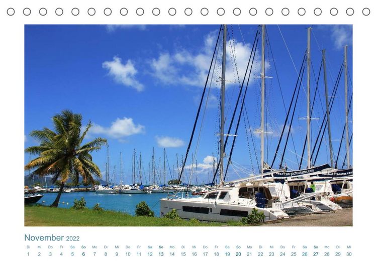 Produktbild: Katamaran-Tour &ndash; Lagunen der S&uuml;dsee (Tischkalender 2022 DIN A5 quer)