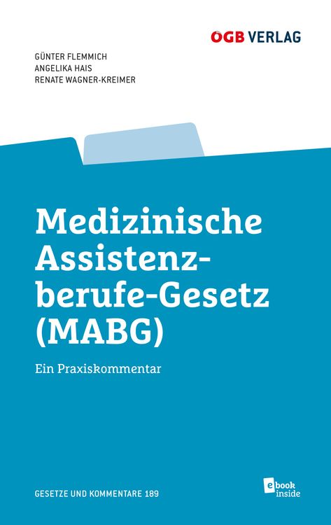 Produktbild: Medizinisches Assistenzberufe-Gesetz (MABG)