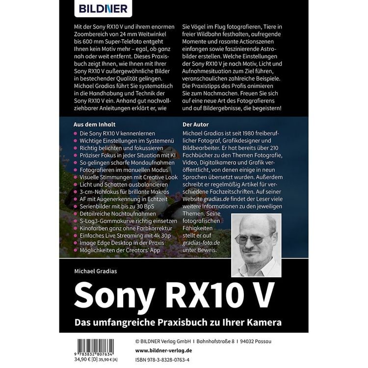Produktbild: Sony RX10 V - Das umfangreiche Praxisbuch zu Ihrer Kamera