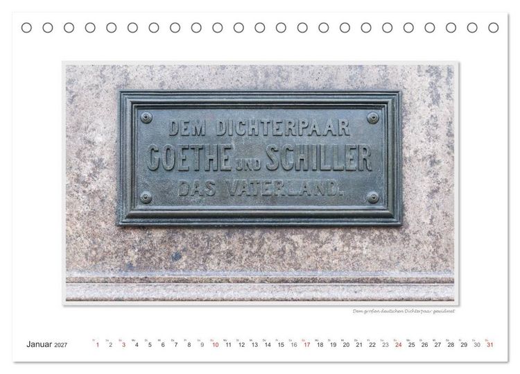 Produktbild: Emotionale Momente: Weimarer Ansichten. (Tischkalender 2027 DIN A5 quer), CALVENDO Monatskalender